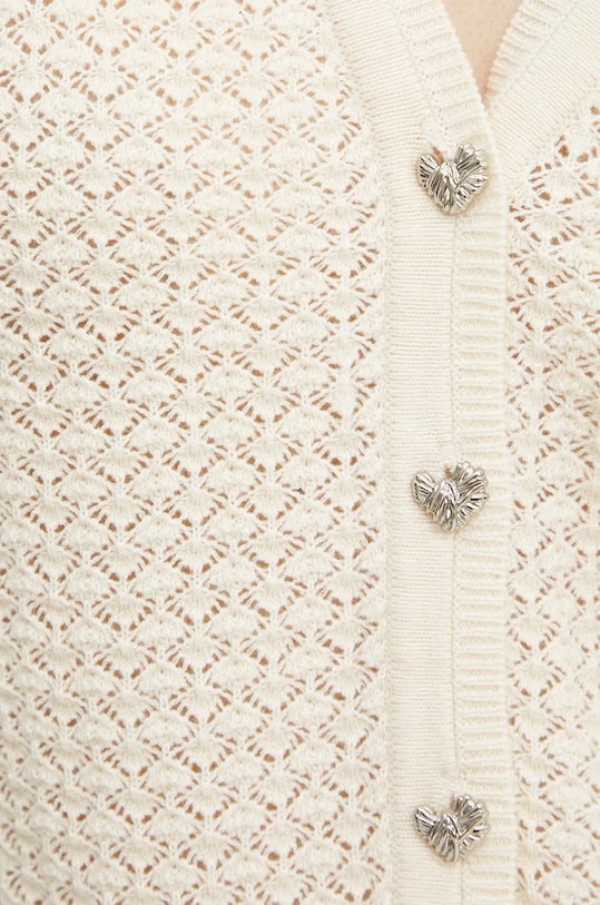 Morgan kardigan bawełniany MSUNSET MSUNSET beżowy