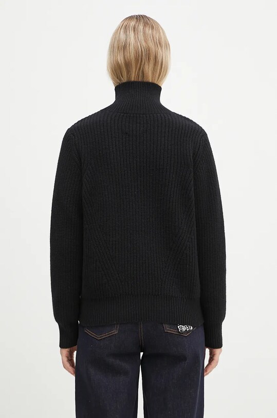 Îmbrăcăminte Woolrich pulover de lână Canberra Turtleneck CFWWKN0329FRUF0712.UF07 negru