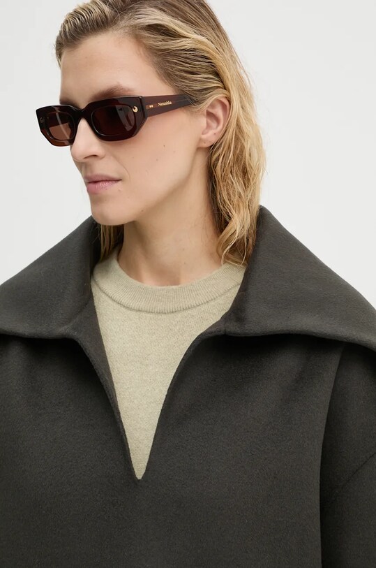 Nanushka pulover de lână MAXE gri NW24PFSG26997