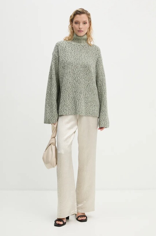 Вовняний светр Nanushka NIENKE NW24PFHA27999 сірий AW24