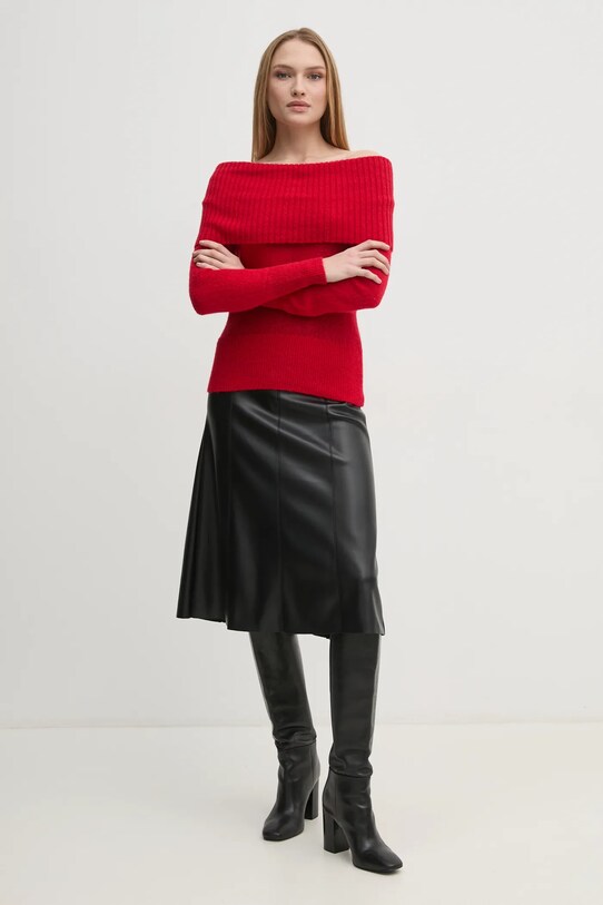 Sisley pulover din amestec de lana 1026M201Z rosu AW24