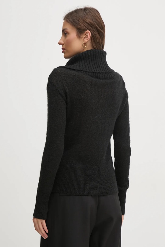 Odzież Sisley sweter z domieszką wełny 1026M201Z czarny