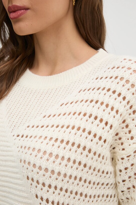 Sisley pulover din amestec de lana 1076M1062 bej