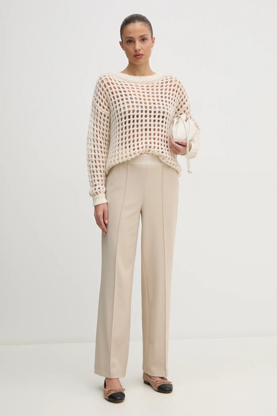 Sisley pulover din amestec de lana 116QM105V bej AW24