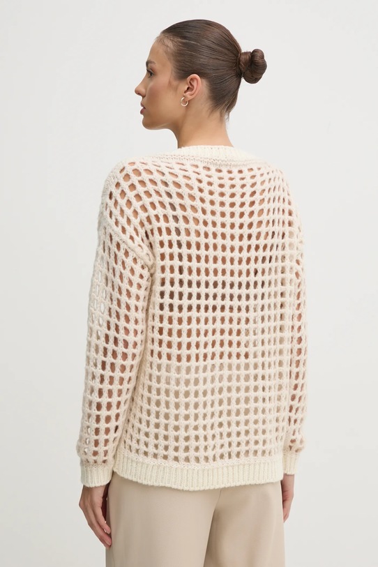 Îmbrăcăminte Sisley pulover din amestec de lana 116QM105V bej