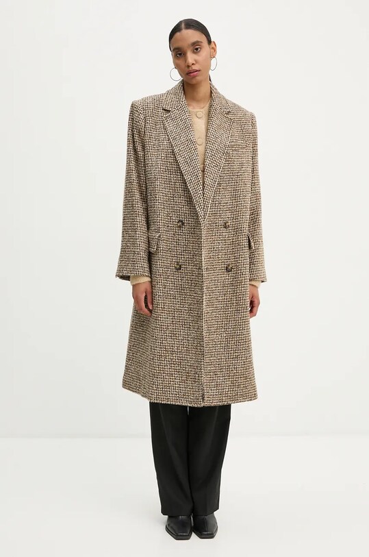 Вовняний кардиган A.L.C. Lanie 7SWCA00211 бежевий AW24