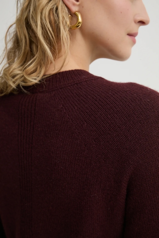 A.L.C. sweter kaszmirowy Ashtyn 7SWPO01029 bordowy