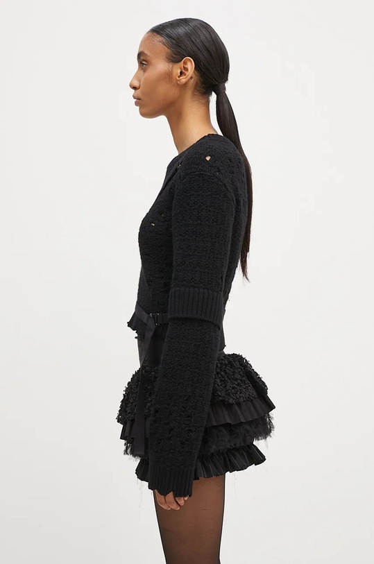 Andersson Bell woolen jumper Nora Strap Knit Pullover atb1196w black AW24