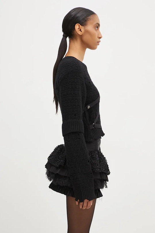 Andersson Bell woolen jumper Nora Strap Knit Pullover black atb1196w