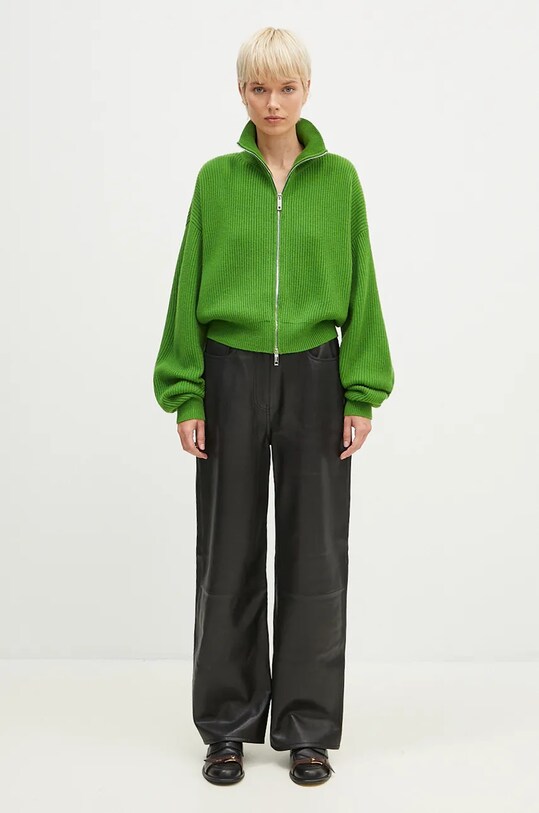 Sportmax kardigan wełniany Svago 2422346012600 zielony