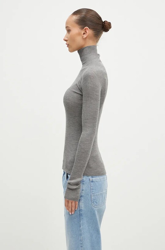 Вълнен пуловер Sportmax Flavia 2422366042600 сив AW24