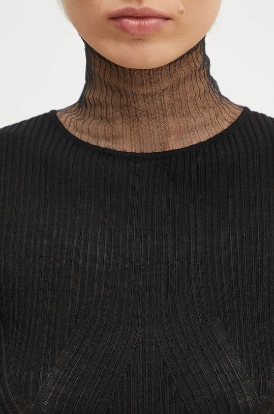 Sportmax sweter wełniany Derris czarny 2422366052600