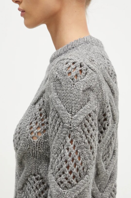 Sportmax sweter wełniany Narvel szary 2422366092600