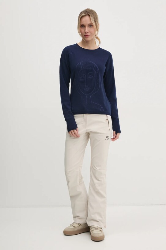 Rossignol pulover Lina x JCC RLNWO09 bleumarin AW24