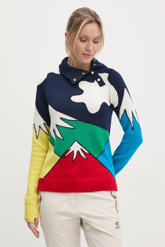 Rossignol sweter Mountain x JCC wełna granatowy RLNWO14