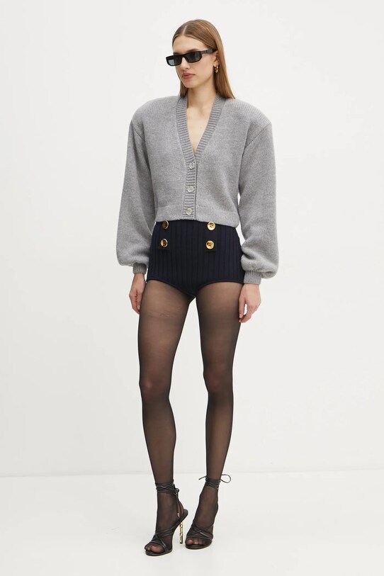 La Mania cardigan din lână MARI LM.MARI gri AW24