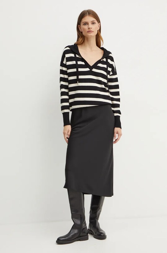 Morgan pulover MBALLON MBALLON negru AW24