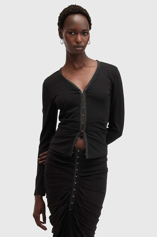 Kardigan AllSaints CADELL TOP W033JB černá