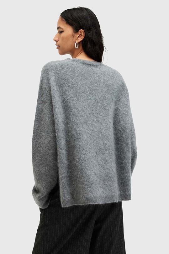 AllSaints pulover de casmir REBEL CREW NECK gri W117KB
