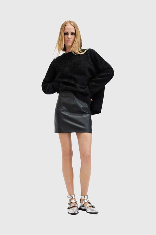 Светр з кашеміру AllSaints REBEL CREW NECK W117KB чорний