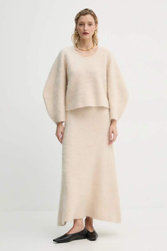 By Malene Birger pulover de lana MILEA 103025 bej AW24
