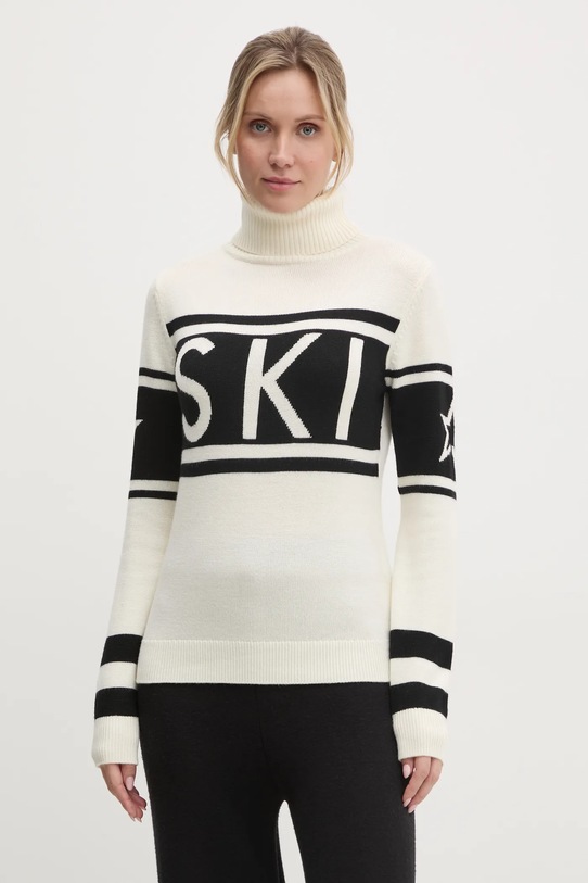 Perfect Moment sweter Schild wełna beżowy W3000075.1707