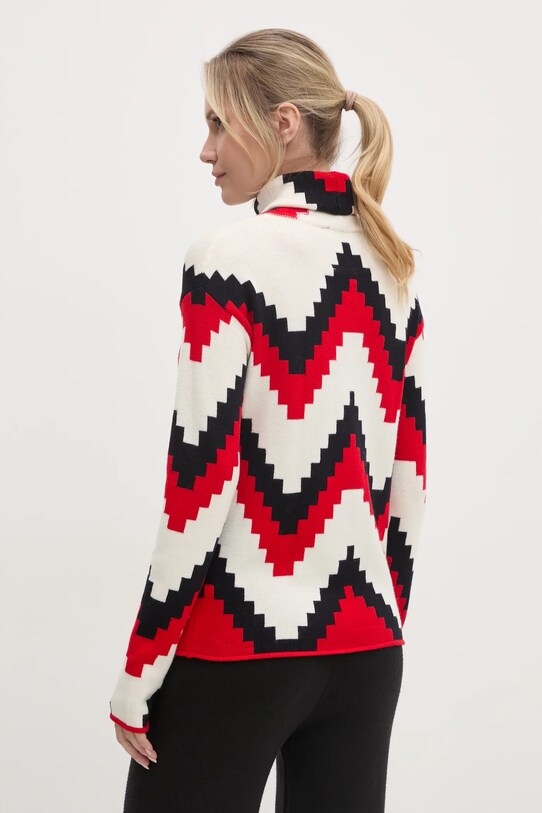 Ρούχα Perfect Moment πουλόβερ Chevron W3001096.2202 μπεζ