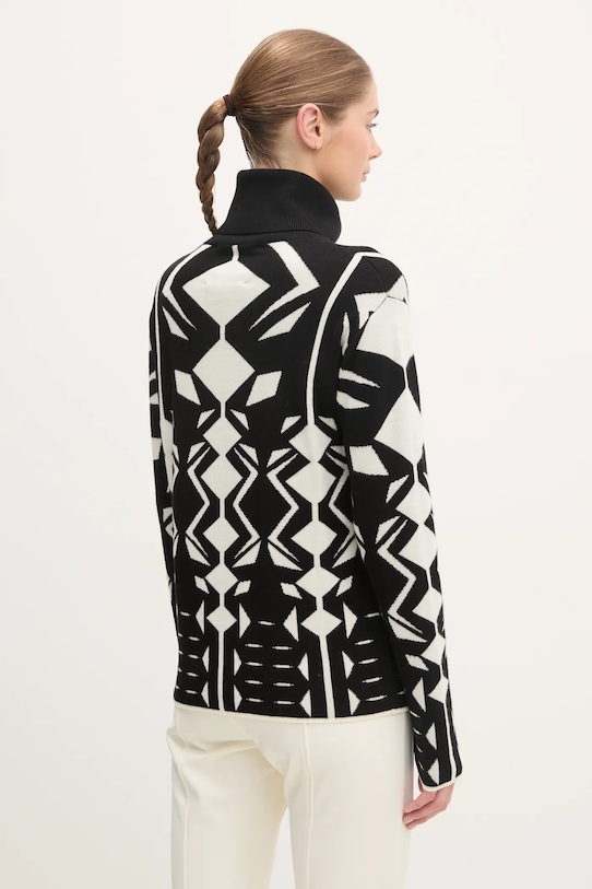 Odzież Perfect Moment sweter Geometric Roll W3001097.2213 czarny