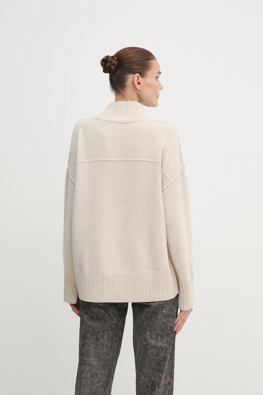 Odzież OUI sweter z domieszką wełny 89932 beżowy