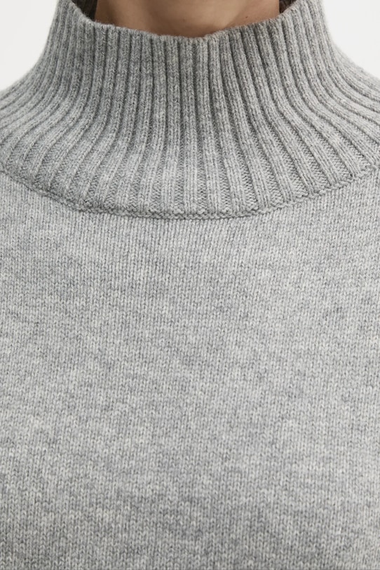Svetr z vlněné směsi OUI 89932 šedá