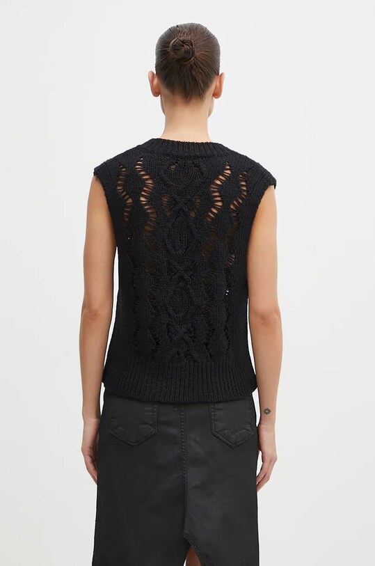Clothing Our Legacy wool gilet Cable Michigan Tank W4243CBF black