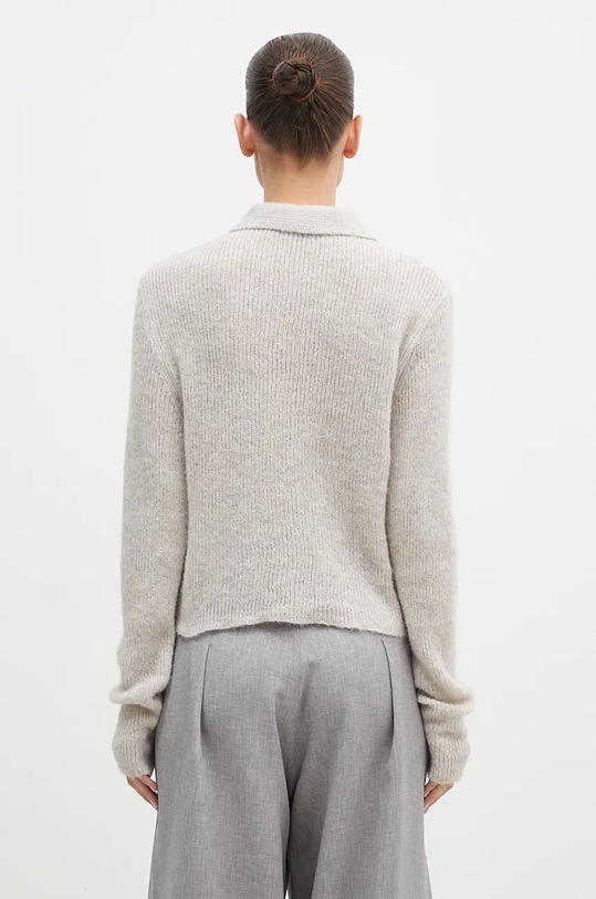 Clothing Our Legacy woolen cardigan Mazzy Polo W4243MB beige