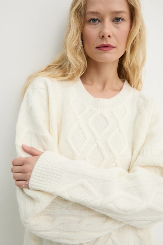 Vlněný svetr Stand Studio Neriah Sweater béžová 66357.8715