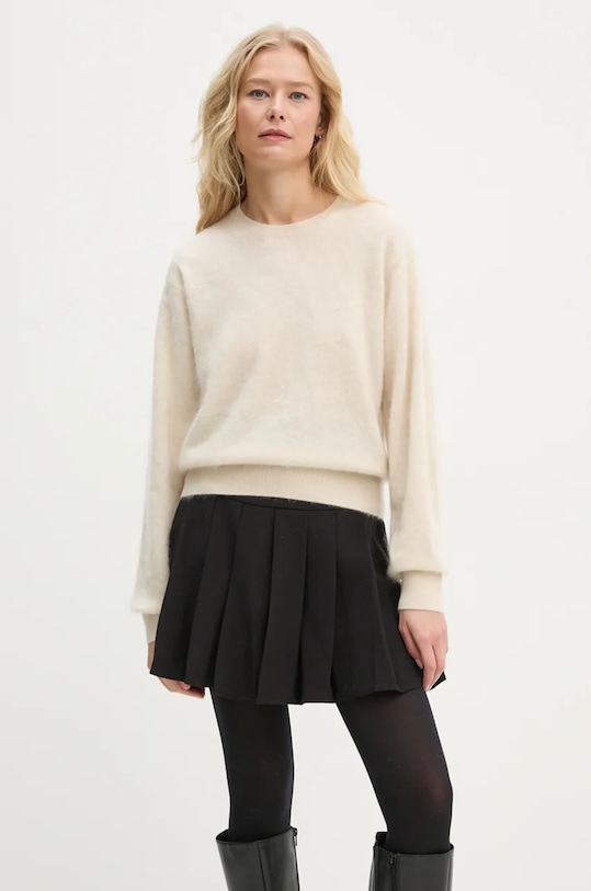 By Malene Birger sweter kaszmirowy MANTEA beżowy Q72552003