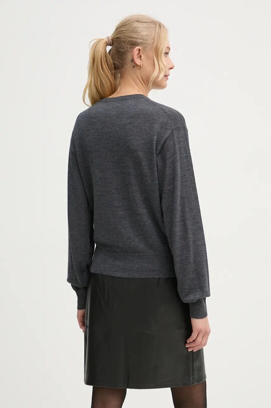 Odzież By Malene Birger kardigan wełniany MONTIE Q72580003 szary