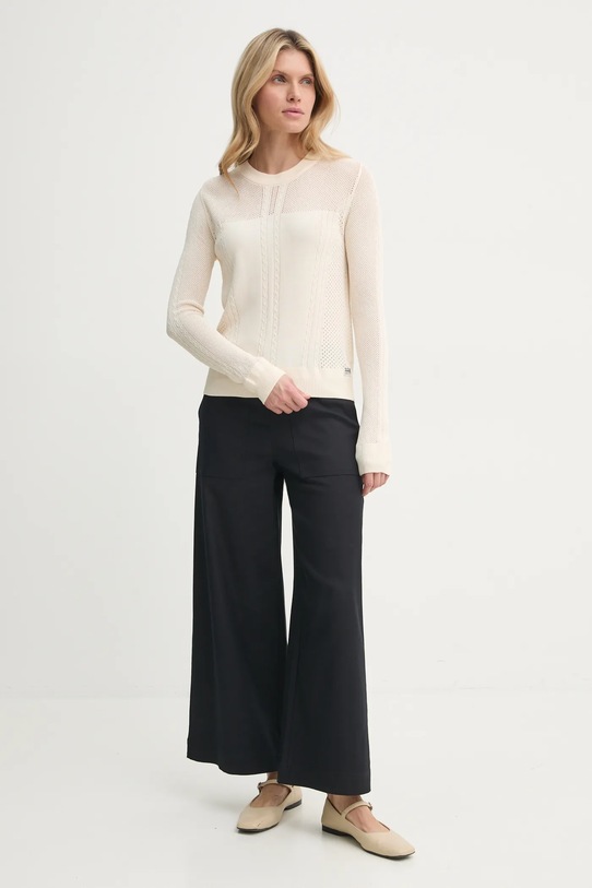 G-Star sweter D25270.B754 beżowy AW24