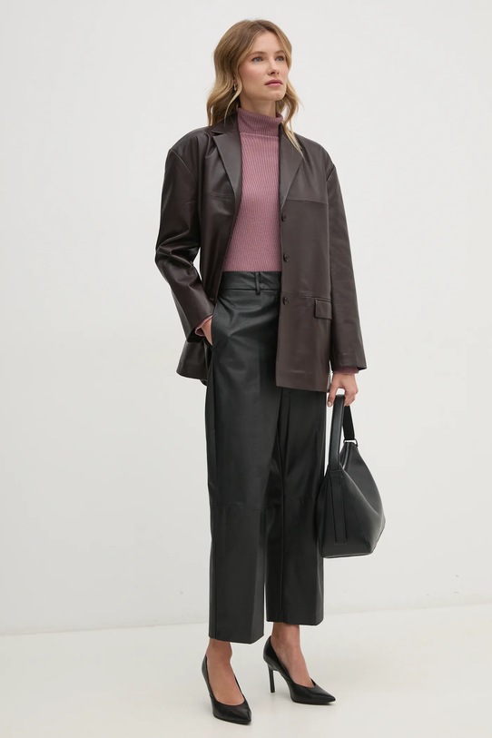 Μάλλινο πουλόβερ Sandro Ferrone SFS69YBEQUAGLIA ροζ AW24