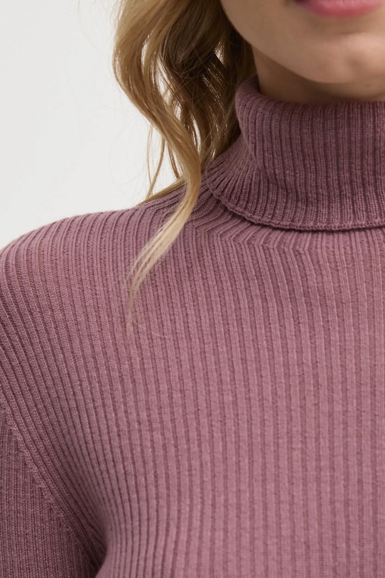 Μάλλινο πουλόβερ Sandro Ferrone SFS69YBEQUAGLIA ροζ