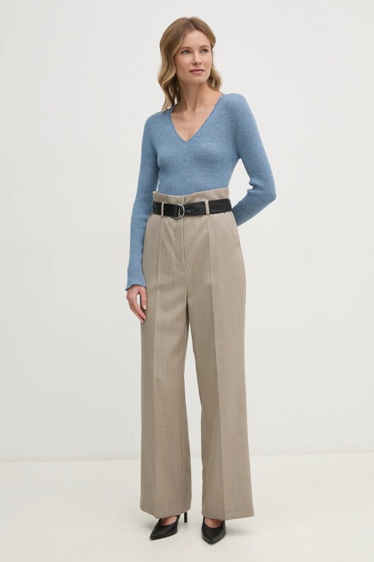 Sandro Ferrone maglione in lana SFS69YBEQUATTRO blu AW24