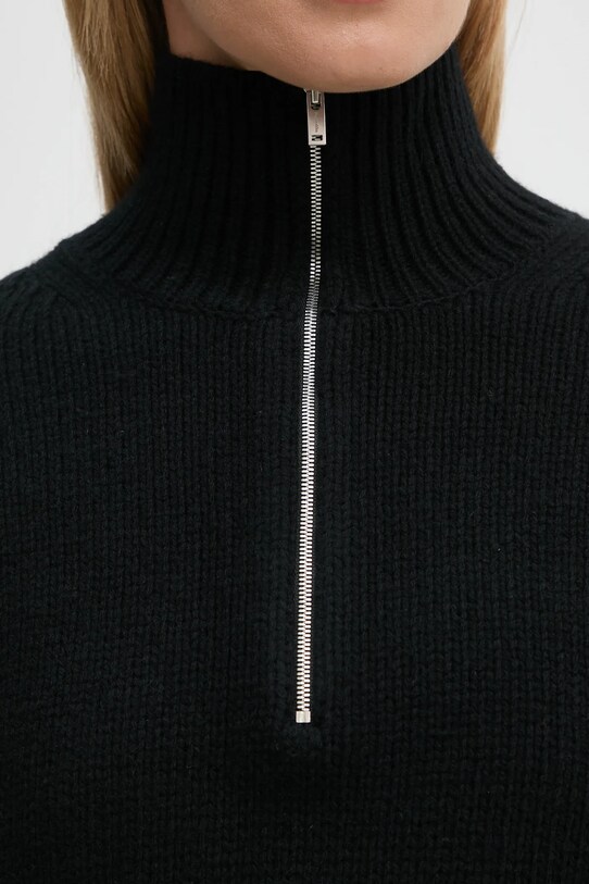 Nanushka sweter wełniany SONORE NW24FWSW42500 czarny