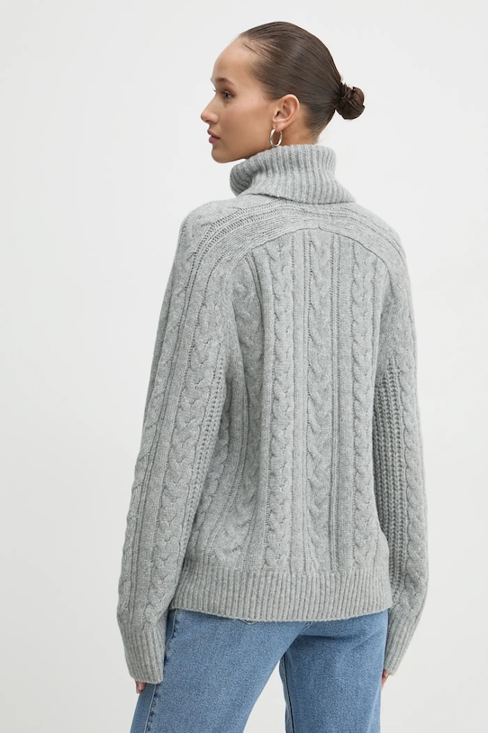 Odjeća Pulover s dodatkom vune Abercrombie & Fitch KI150.4307.112 siva