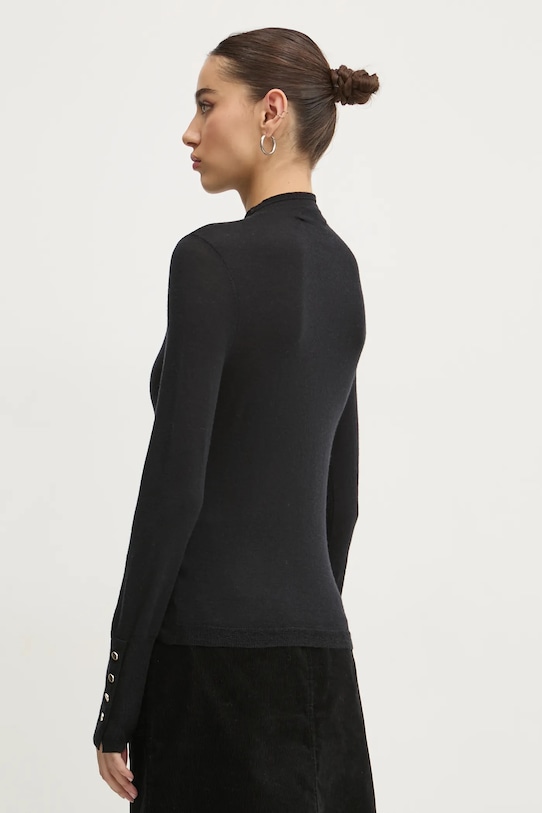 Abercrombie & Fitch sweter wełniany czarny KI150.4348.900