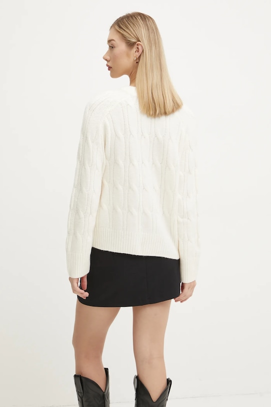 Oblečenie Sveter s prímesou vlny Abercrombie & Fitch KI150.4457.178 béžová