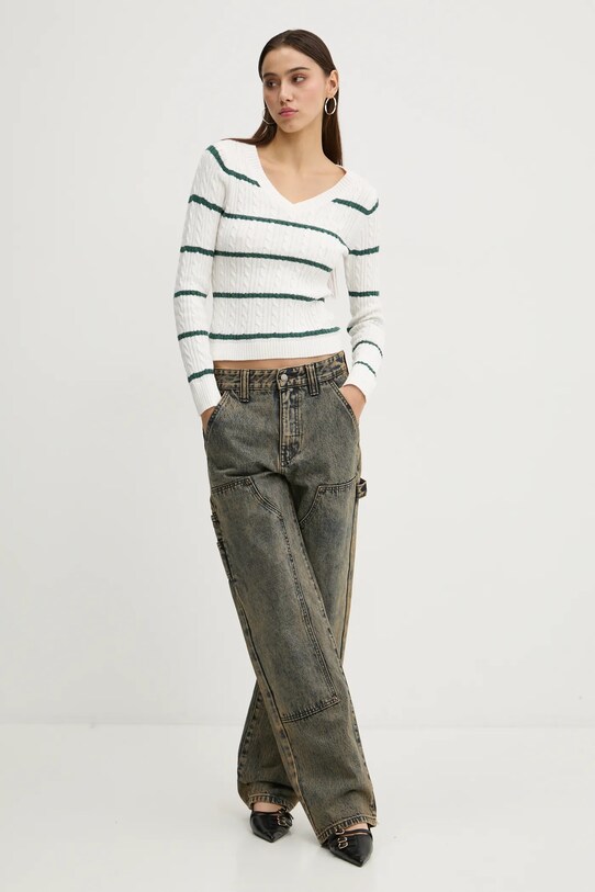 Hollister Co. pulover KI350.4261.104 bej AW24