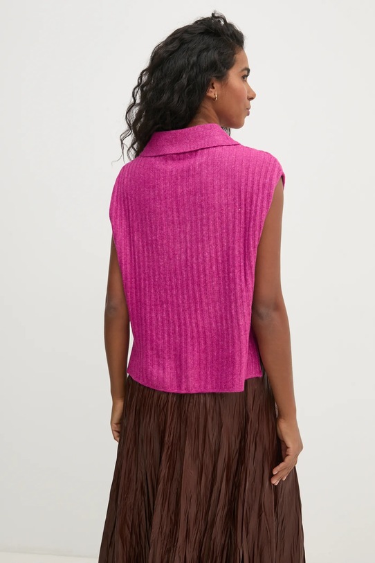 Oblečení Vesta s příměsí vlny Pedro del Hierro 5508907 fialová