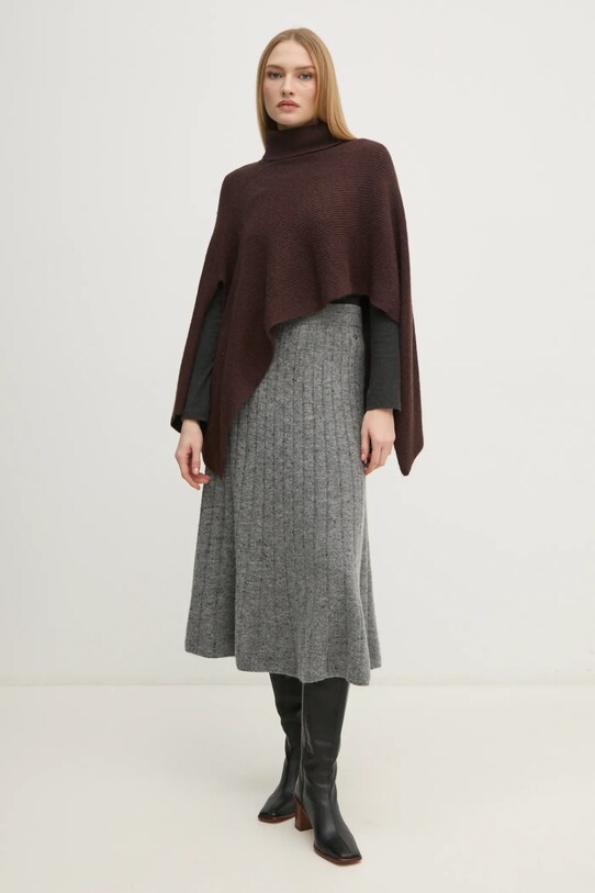 Pedro del Hierro poncho 4968566 marrone AW24