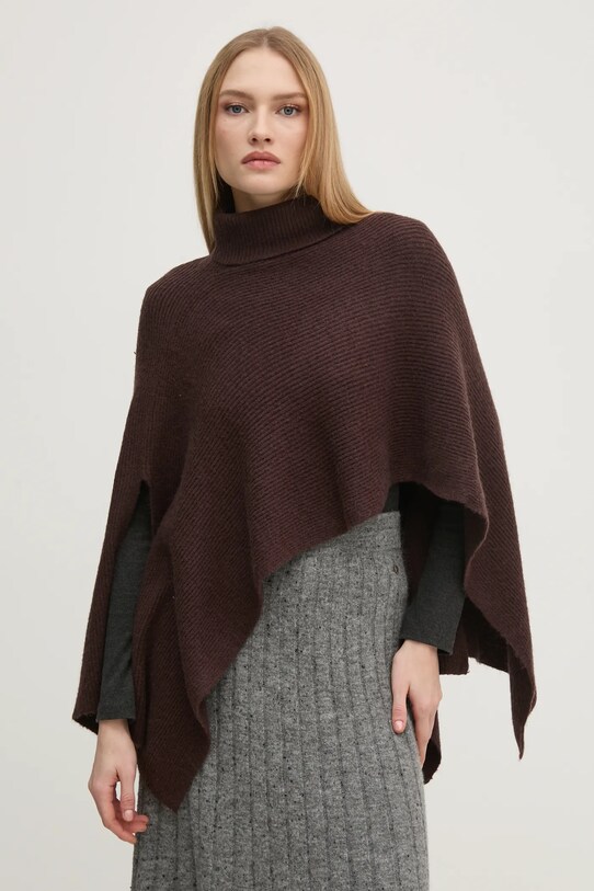 Pedro del Hierro poncho marrone 4968566