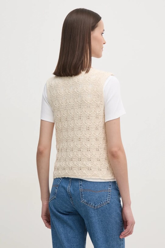 Oblečení Vesta s příměsí lnu Hoss Intropia 6318053 béžová