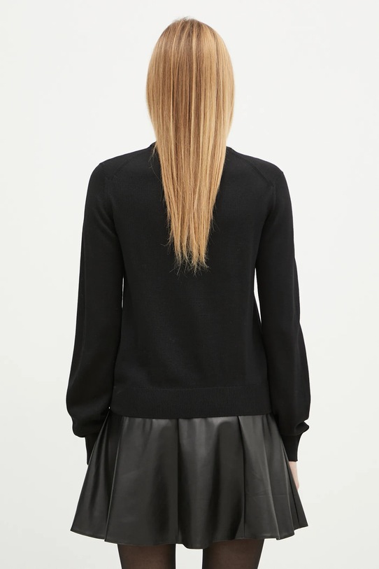 Odzież Maison Kitsuné sweter wełniany Bold Fox Head Patch MW00801KT1036 czarny