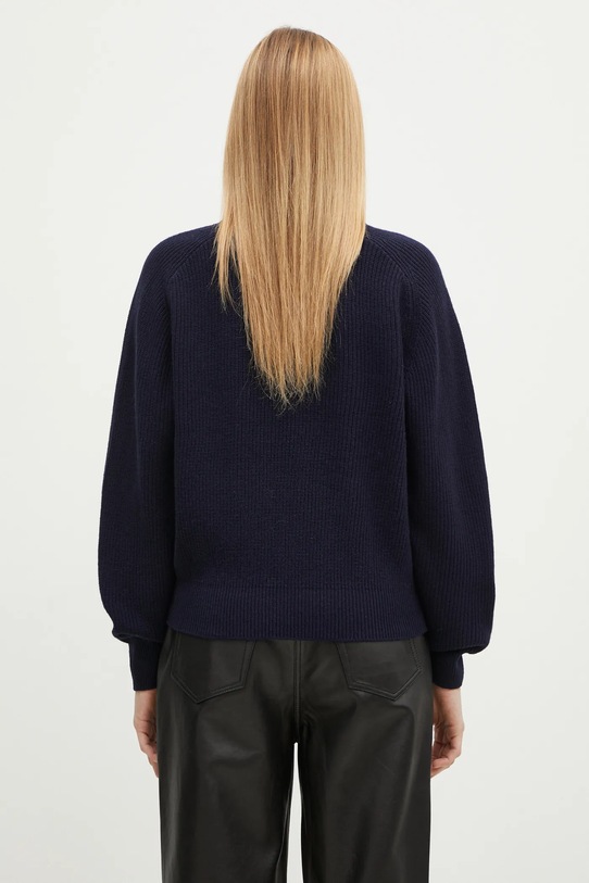 Abbigliamento Maison Kitsuné maglione in lana Bold Fox Head Patch LW00814KT1093 blu navy